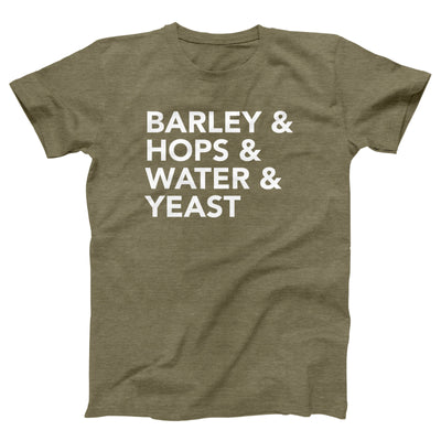 Barley & Hops Adult Unisex T-Shirt - Twisted Gorilla