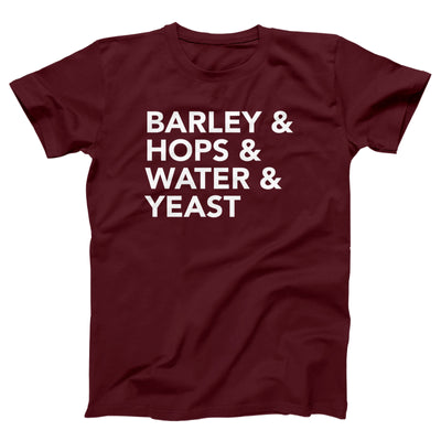 Barley & Hops Adult Unisex T-Shirt - Twisted Gorilla