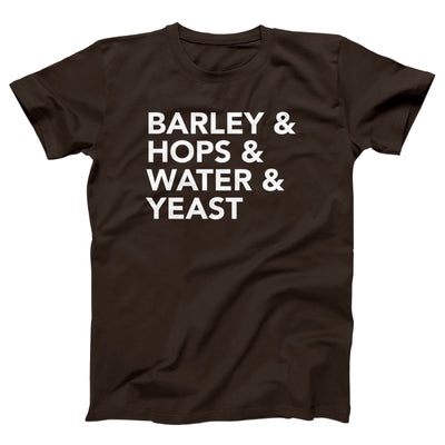 Barley & Hops Adult Unisex T-Shirt - Twisted Gorilla