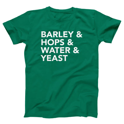 Barley & Hops Adult Unisex T-Shirt - Twisted Gorilla