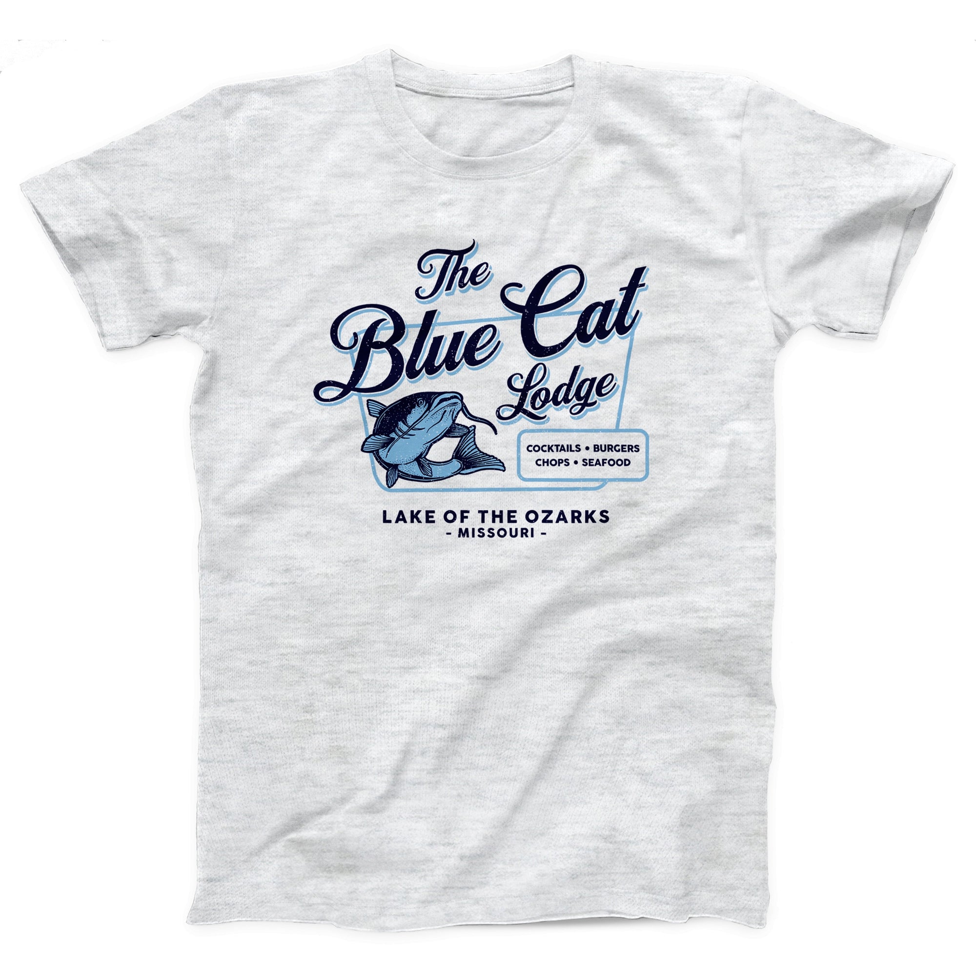 Blue Cat Lodge Adult Unisex T-Shirt - Twisted Gorilla