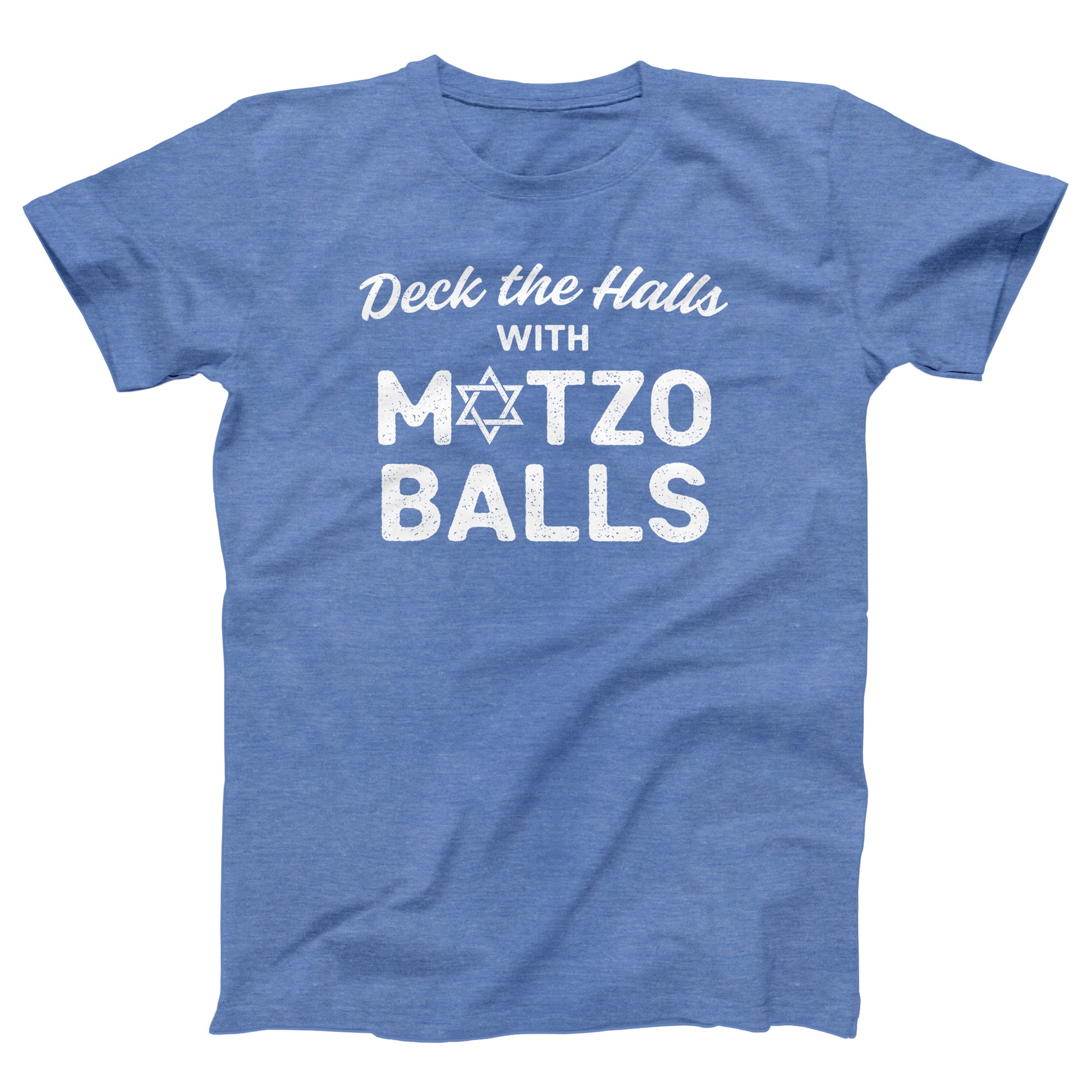 Deck the Halls with Matzo Balls Adult Unisex T-Shirt - Twisted Gorilla