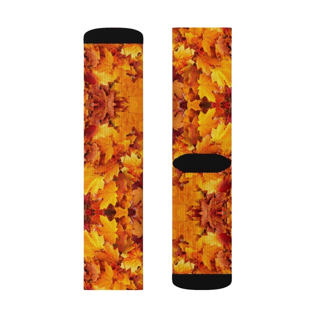 Fall Leaves Crew Socks - Twisted Gorilla