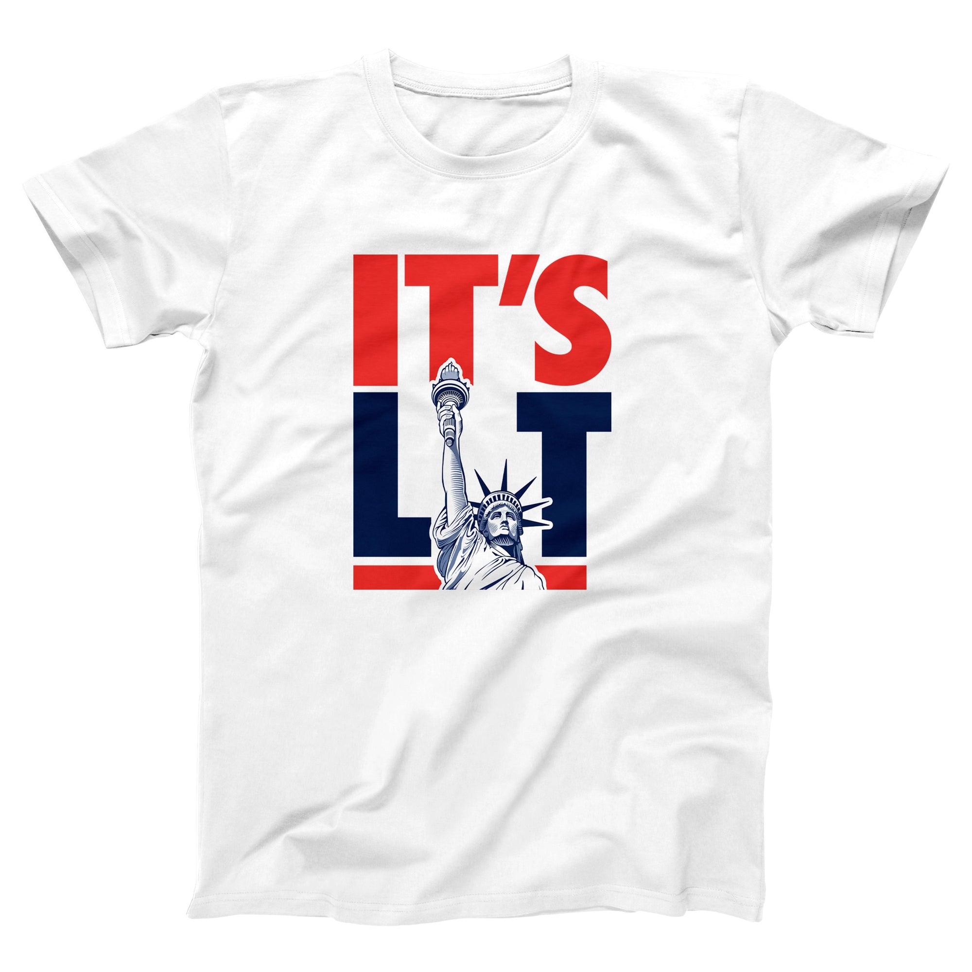 It's Lit (Statue of Liberty) Adult Unisex T-Shirt - Twisted Gorilla