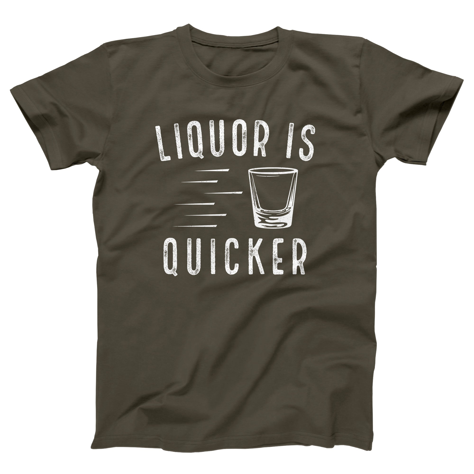 Liquor is Quicker Adult Unisex T-Shirt - Twisted Gorilla