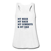 My Cowboys & My Dak Women's Flowy Tank Top - Twisted Gorilla