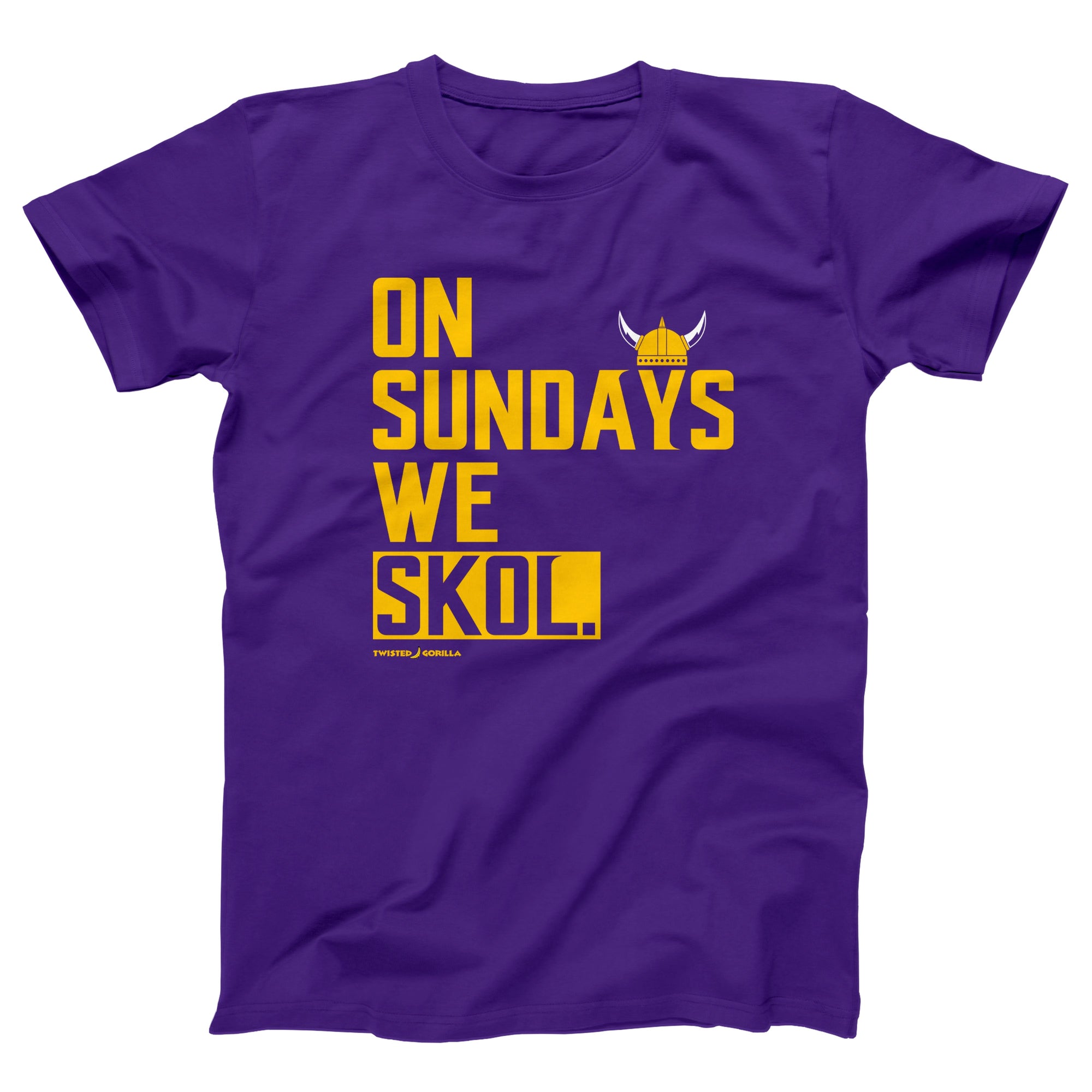 On Sundays We Skol Adult Unisex T-Shirt - Twisted Gorilla