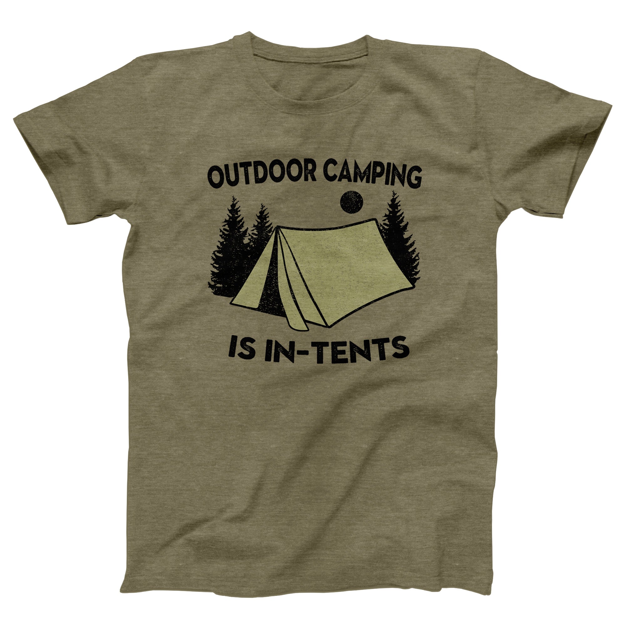 Outdoor Camping Is In-Tents Adult Unisex T-Shirt - Twisted Gorilla