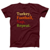 Turkey, Football, Nap, Repeat Adult Unisex T-Shirt