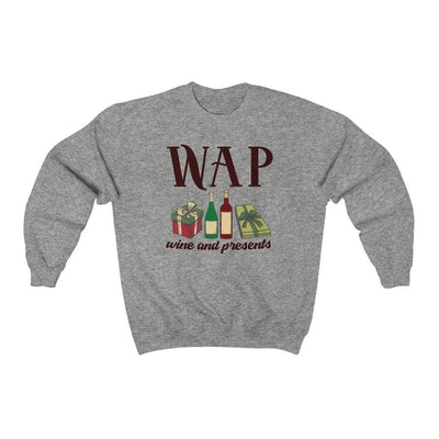 WAP - Wine & Presents Ugly Sweater - Twisted Gorilla